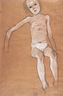 Seated Nude Girl (mk12), Egon Schiele
